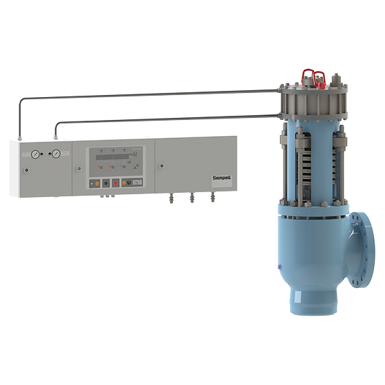 Sempell Model SOT High Pressure Steam Safety Valve, Disc Spring