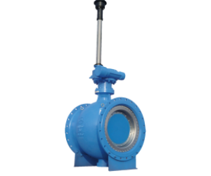 Directly buried eccentric half ball valve