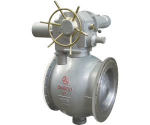 Electric two-way hard seal eccentric half ball valve 1